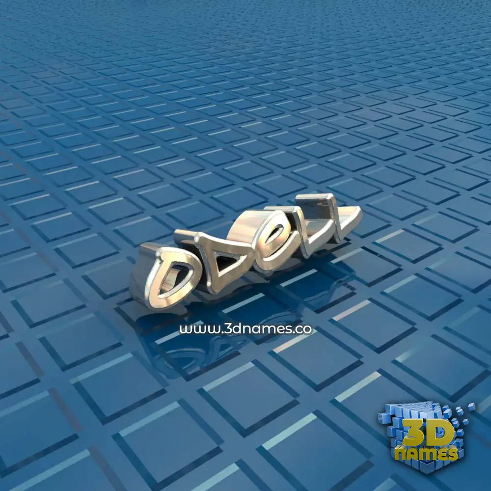 odell in Blue Bling style - 3D name wallpaper