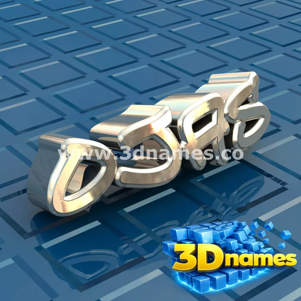 ojas in Blue Bling style - 3D name wallpaper