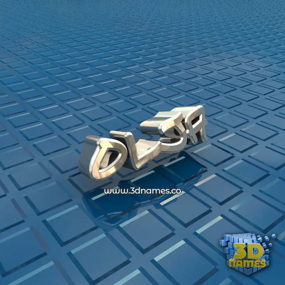 olja in Blue Bling style - 3D name wallpaper