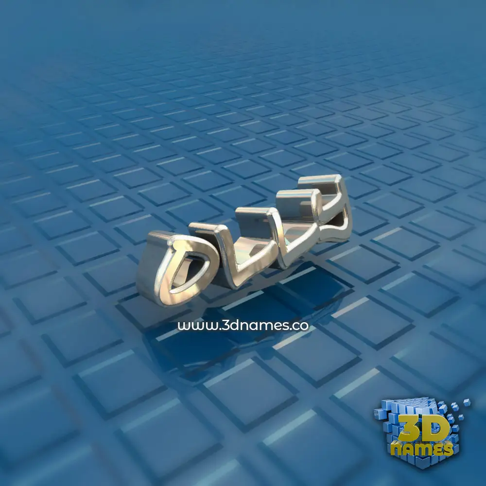 olly in Blue Bling style - 3D name wallpaper
