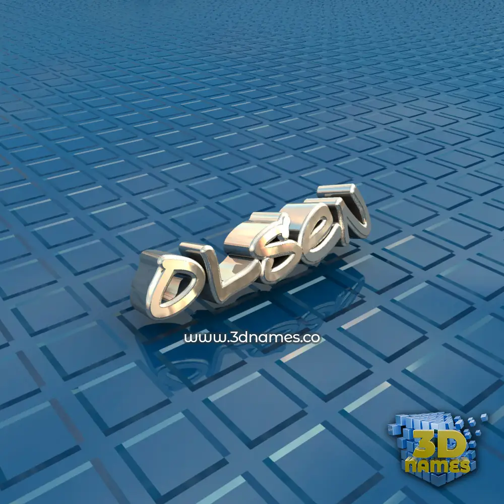 olsen in Blue Bling style - 3D name wallpaper