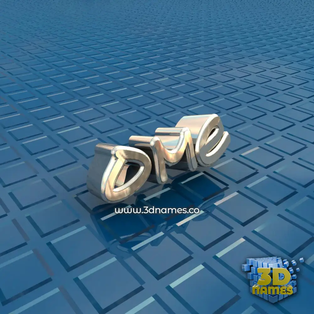 ome in Blue Bling style - 3D name wallpaper