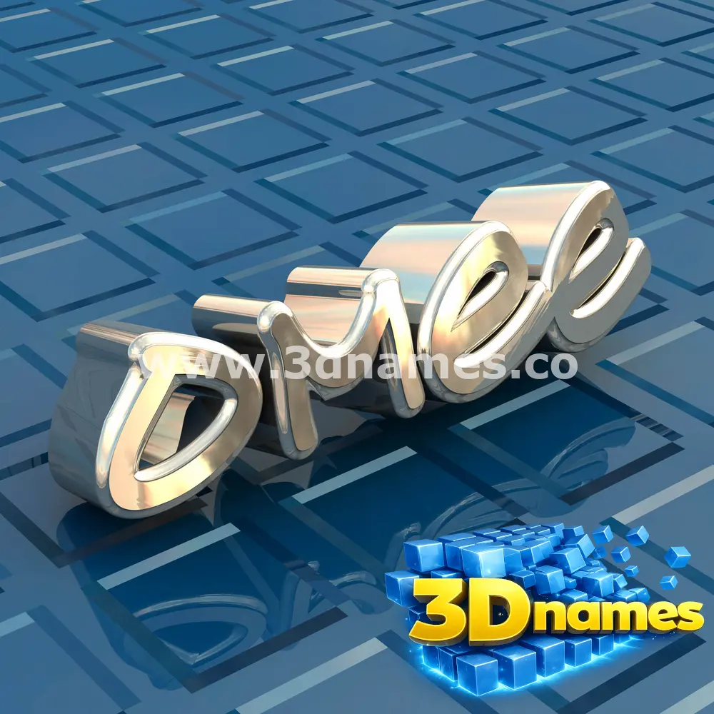 omee in Blue Bling style - 3D name wallpaper