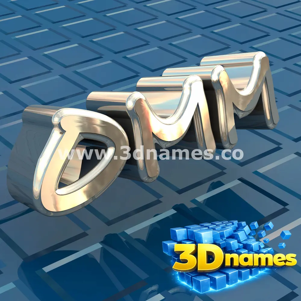 omm in Blue Bling style - 3D name wallpaper