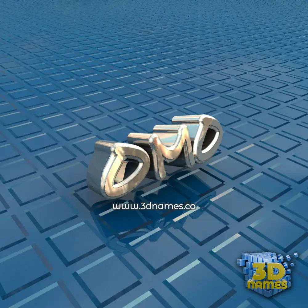 omo in Blue Bling style - 3D name wallpaper