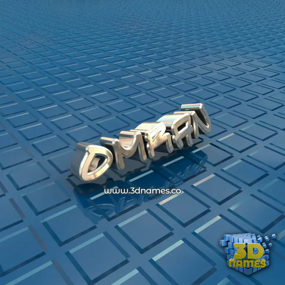 omran in Blue Bling style - 3D name wallpaper