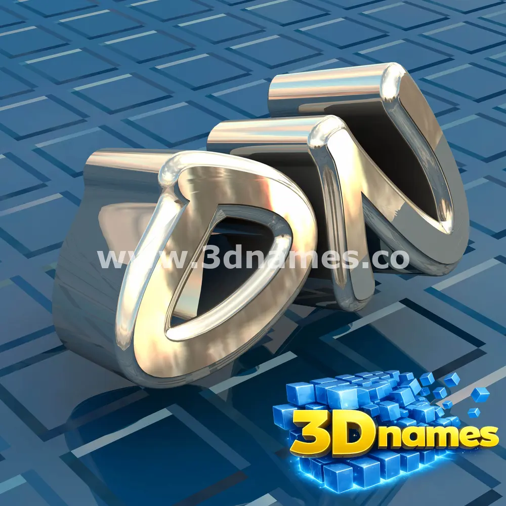 on in Blue Bling style - 3D name wallpaper