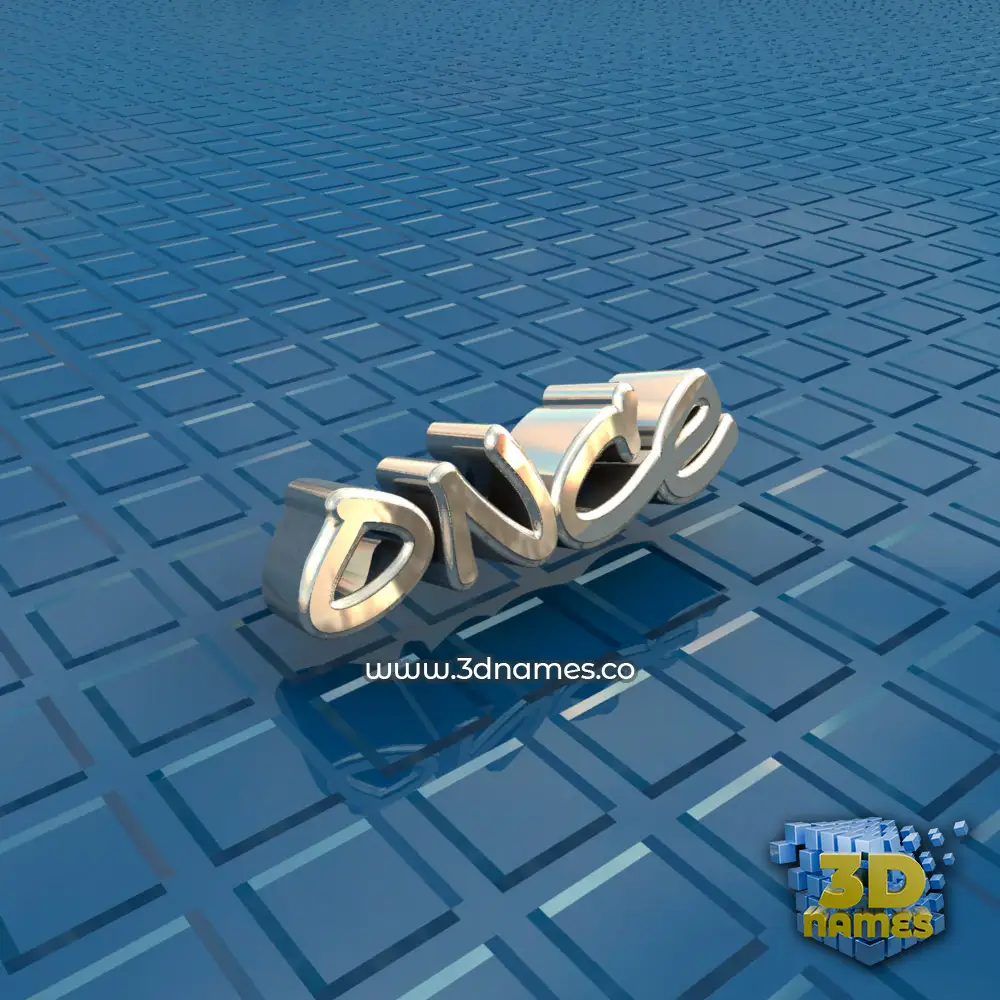 once in Blue Bling style - 3D name wallpaper