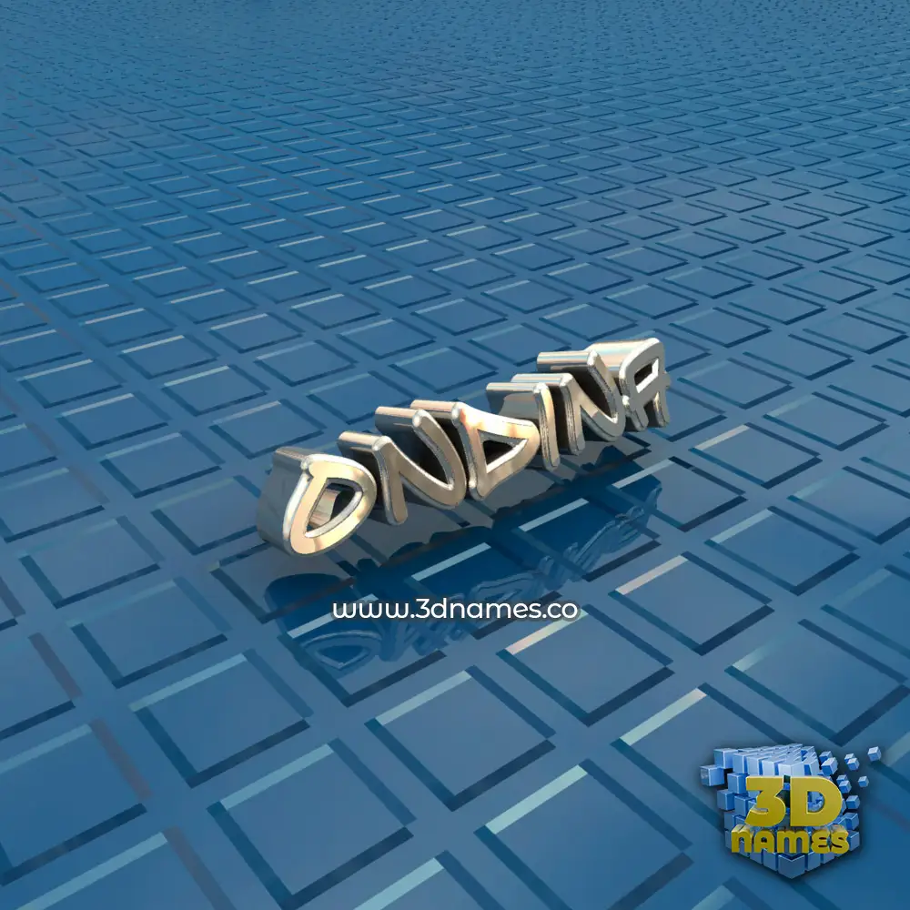 ondina in Blue Bling style - 3D name wallpaper