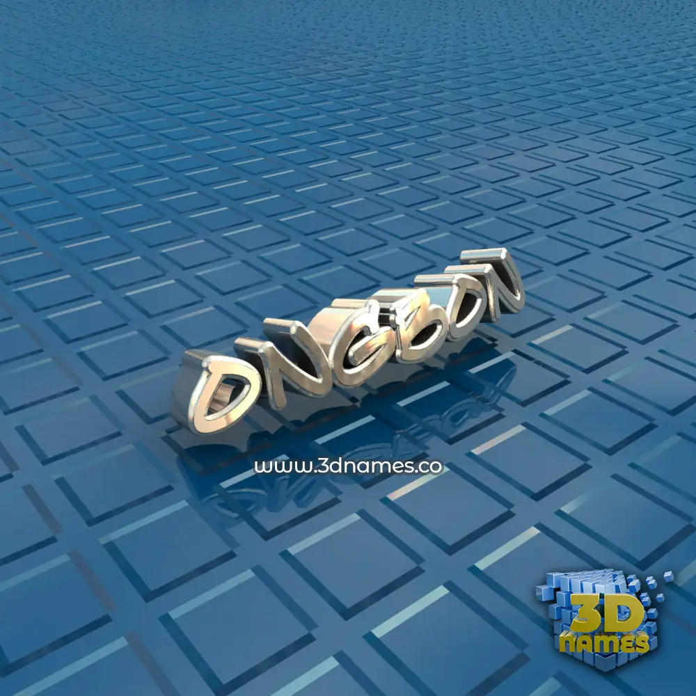 ongbon in Blue Bling style - 3D name wallpaper