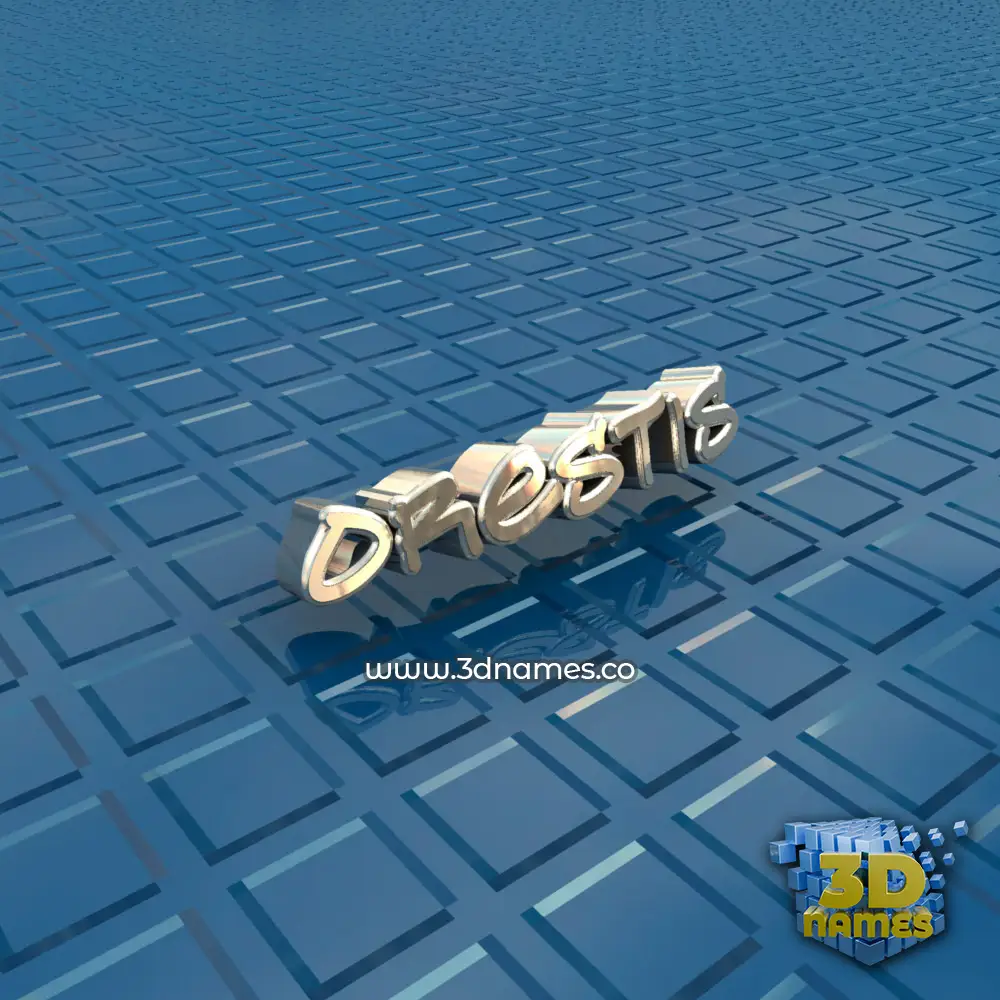 orestis in Blue Bling style - 3D name wallpaper