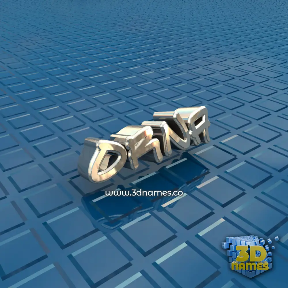 orna in Blue Bling style - 3D name wallpaper