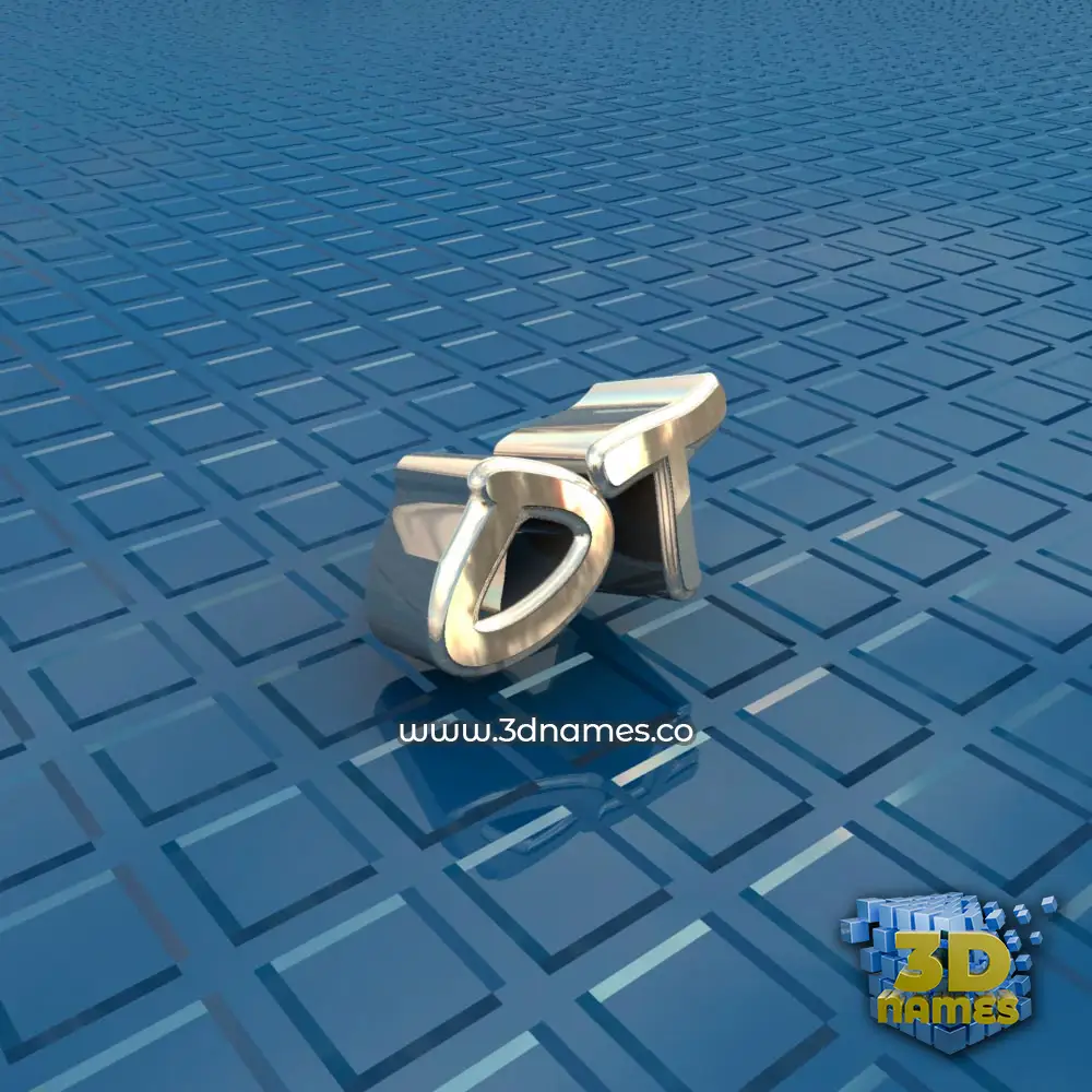 ot in Blue Bling style - 3D name wallpaper