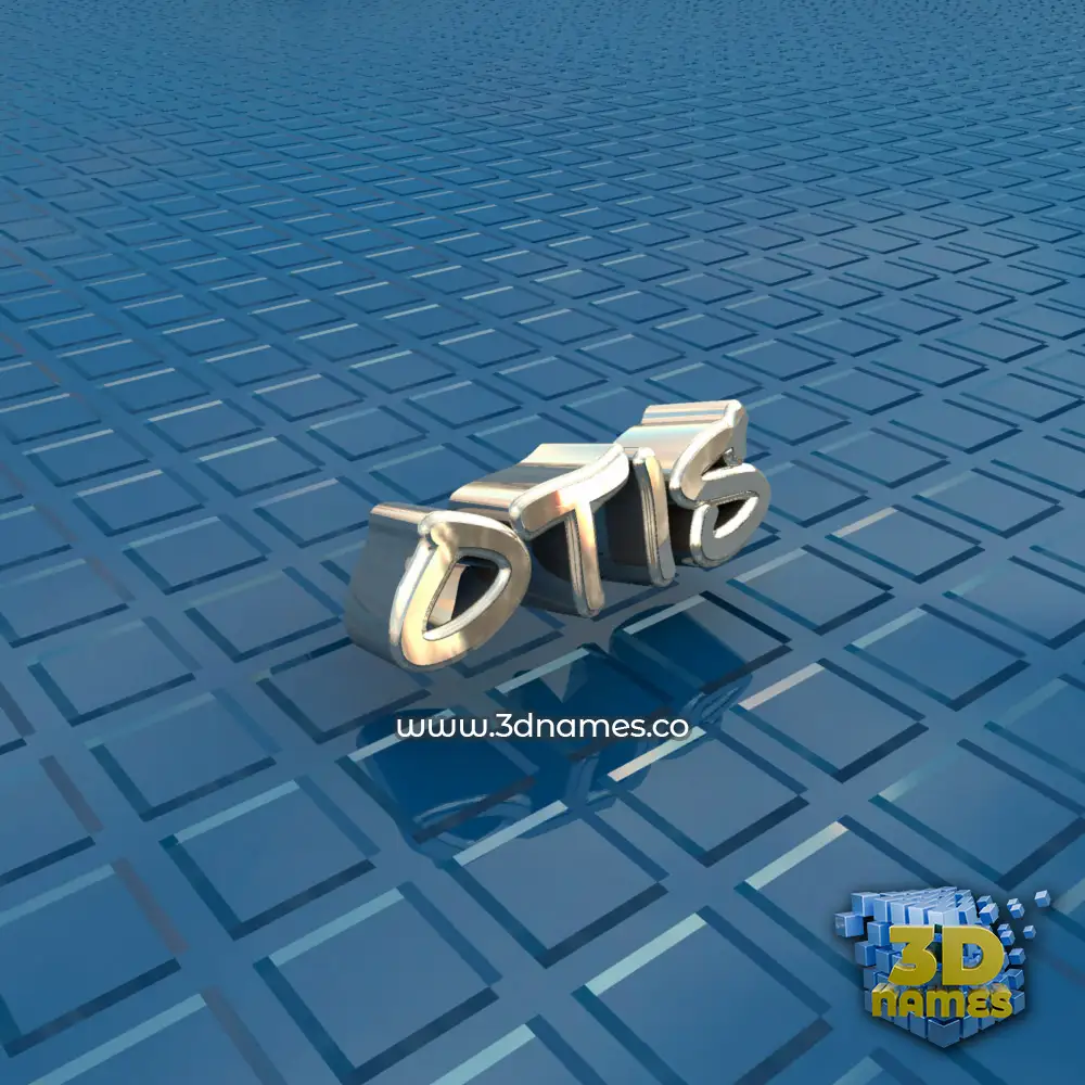 otis in Blue Bling style - 3D name wallpaper
