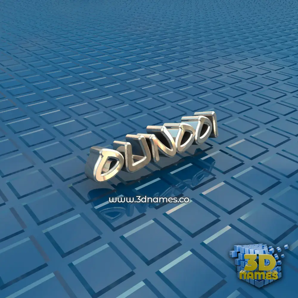 ounooi in Blue Bling style - 3D name wallpaper