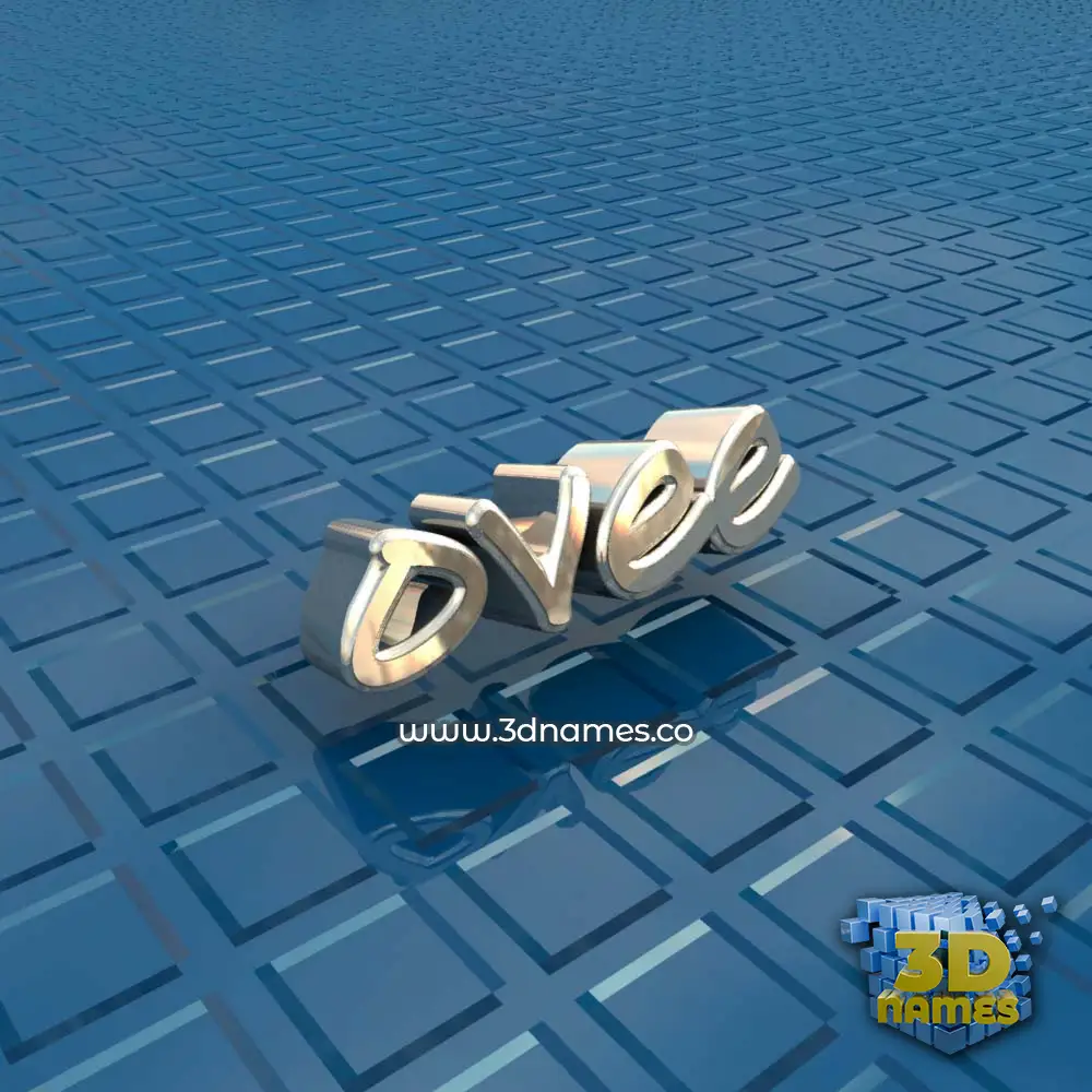 ovee in Blue Bling style - 3D name wallpaper