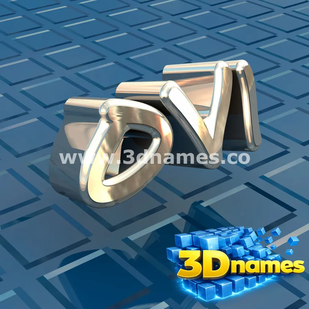 ovi in Blue Bling style - 3D name wallpaper