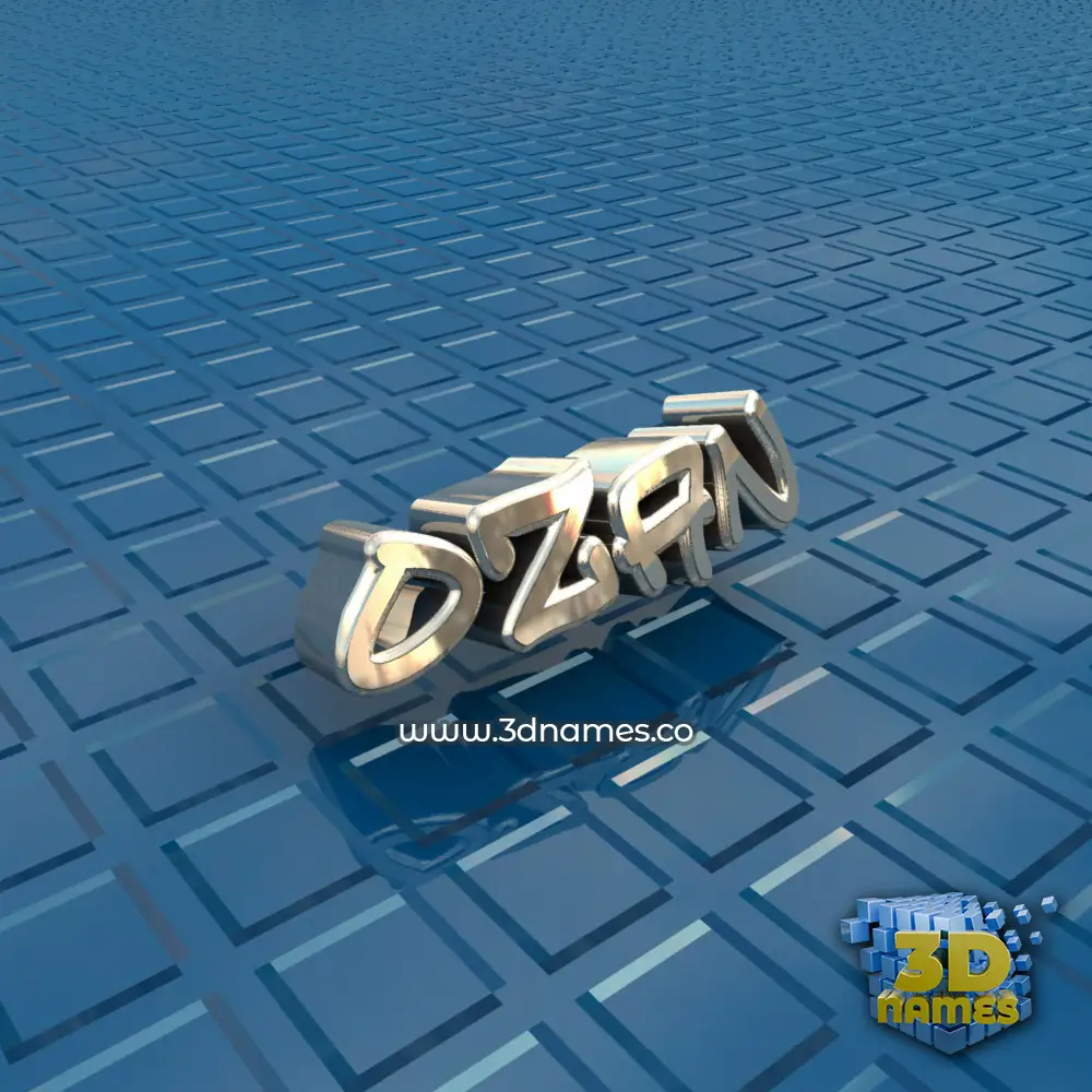ozan in Blue Bling style - 3D name wallpaper