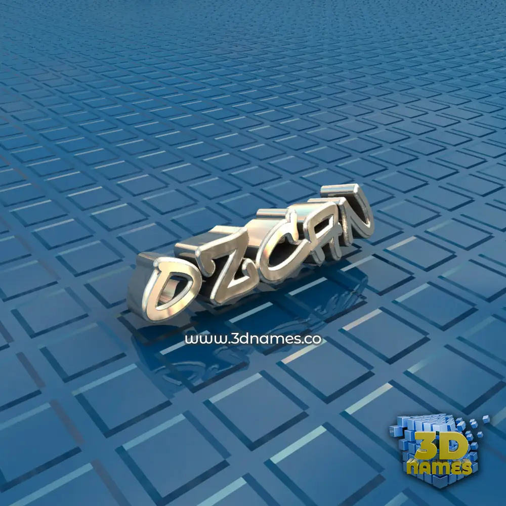ozcan in Blue Bling style - 3D name wallpaper
