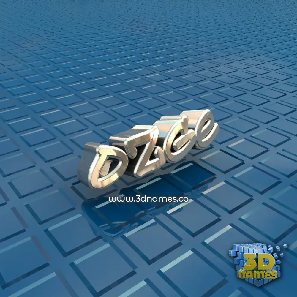 ozge in Blue Bling style - 3D name wallpaper
