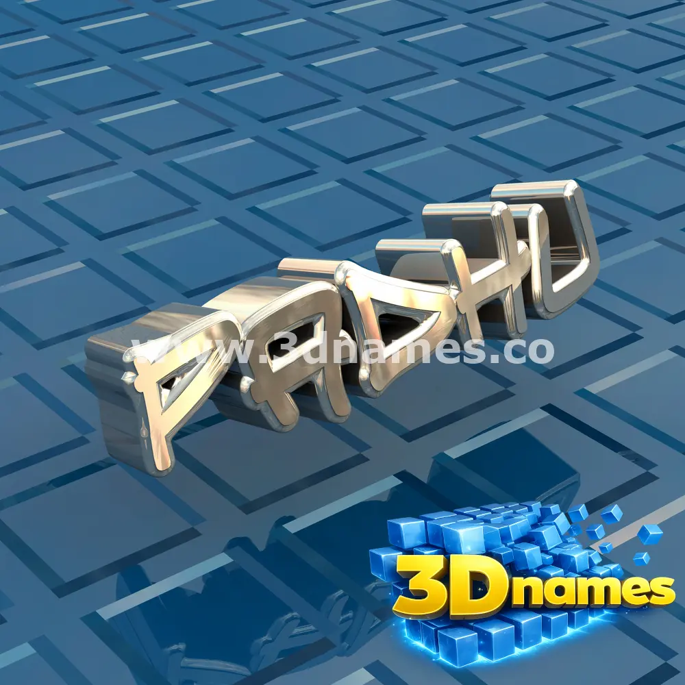 padhu in Blue Bling style - 3D name wallpaper