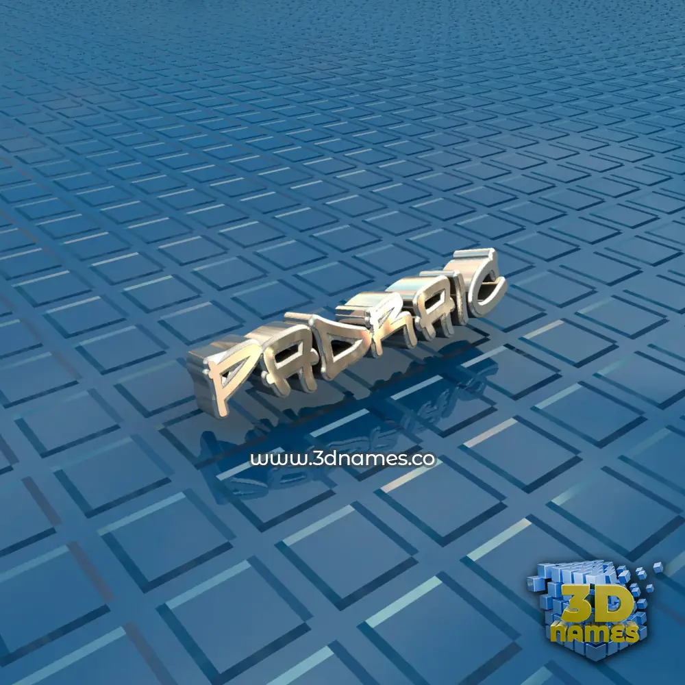 padraic in Blue Bling style - 3D name wallpaper