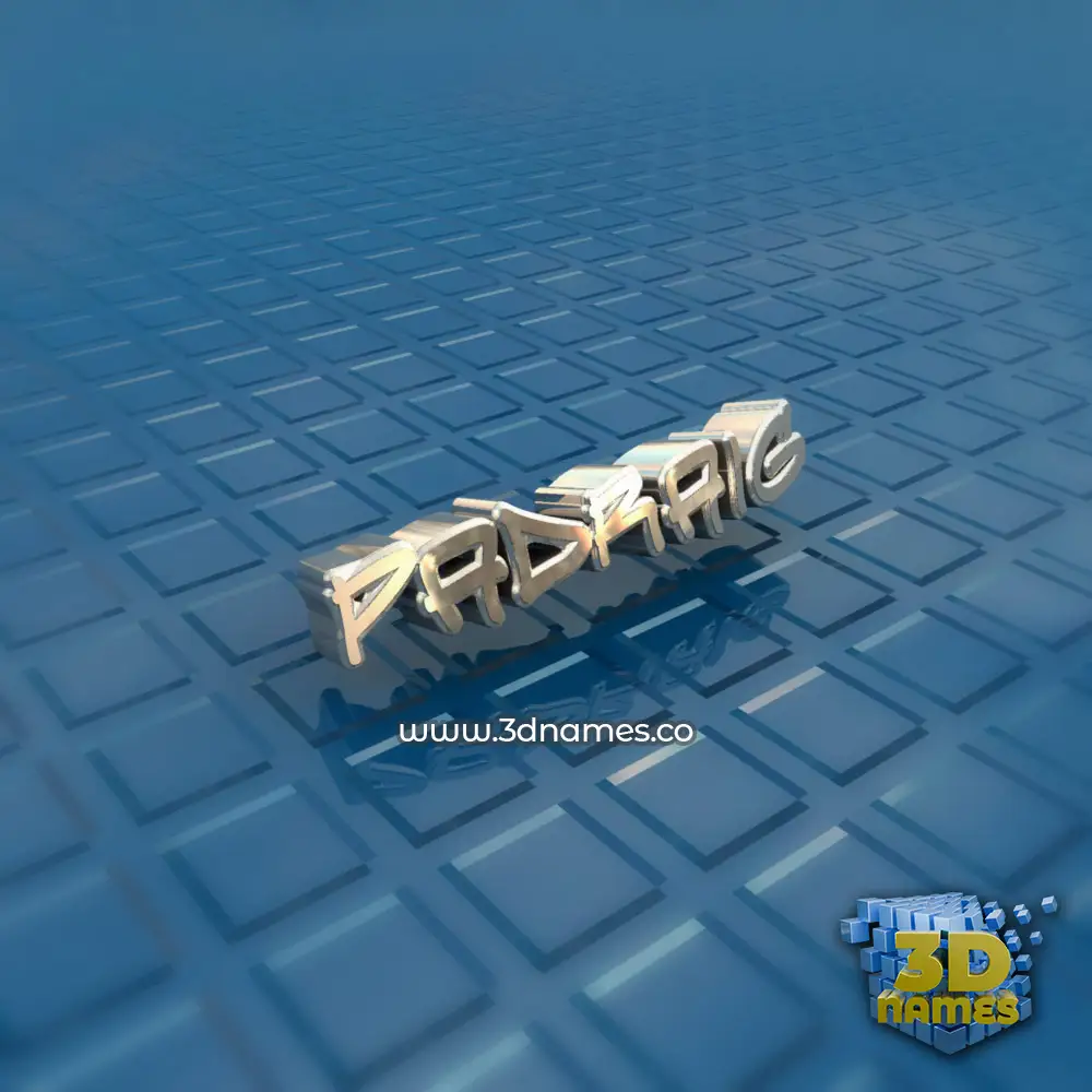 padraig in Blue Bling style - 3D name wallpaper
