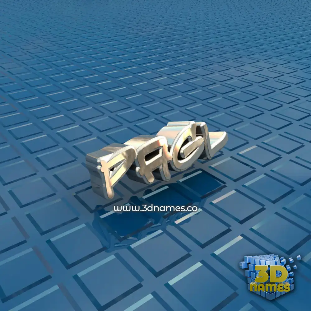 pagl in Blue Bling style - 3D name wallpaper