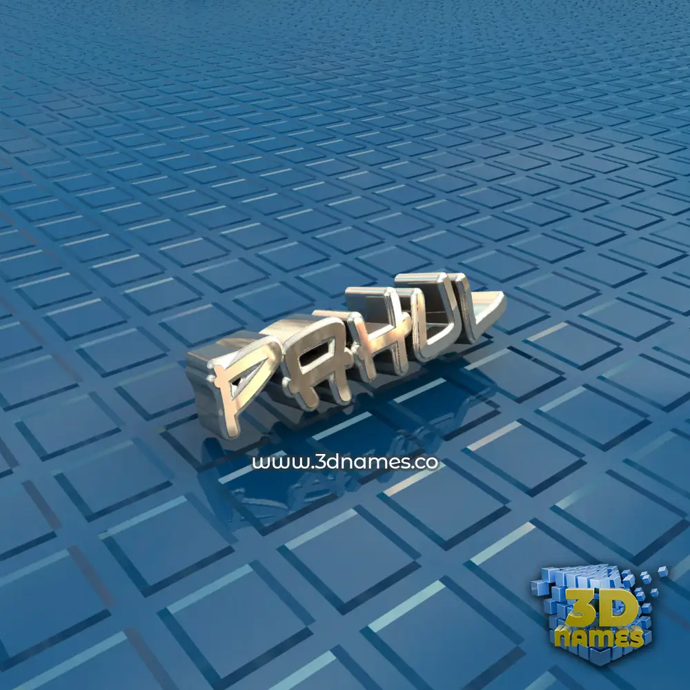 pahul in Blue Bling style - 3D name wallpaper