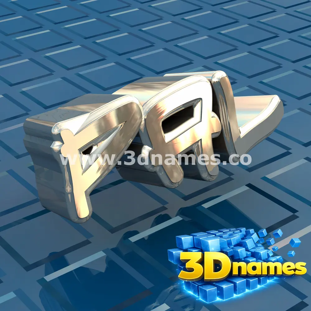 pal in Blue Bling style - 3D name wallpaper