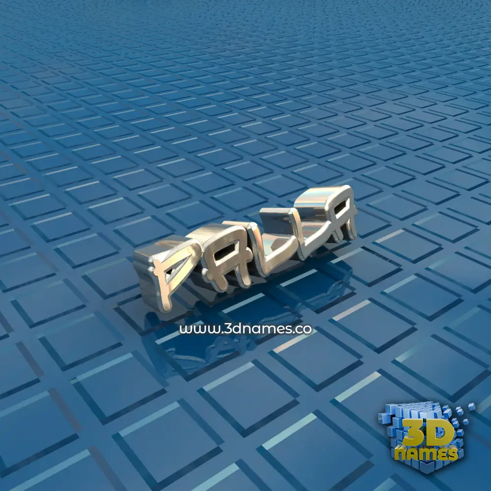 palla in Blue Bling style - 3D name wallpaper