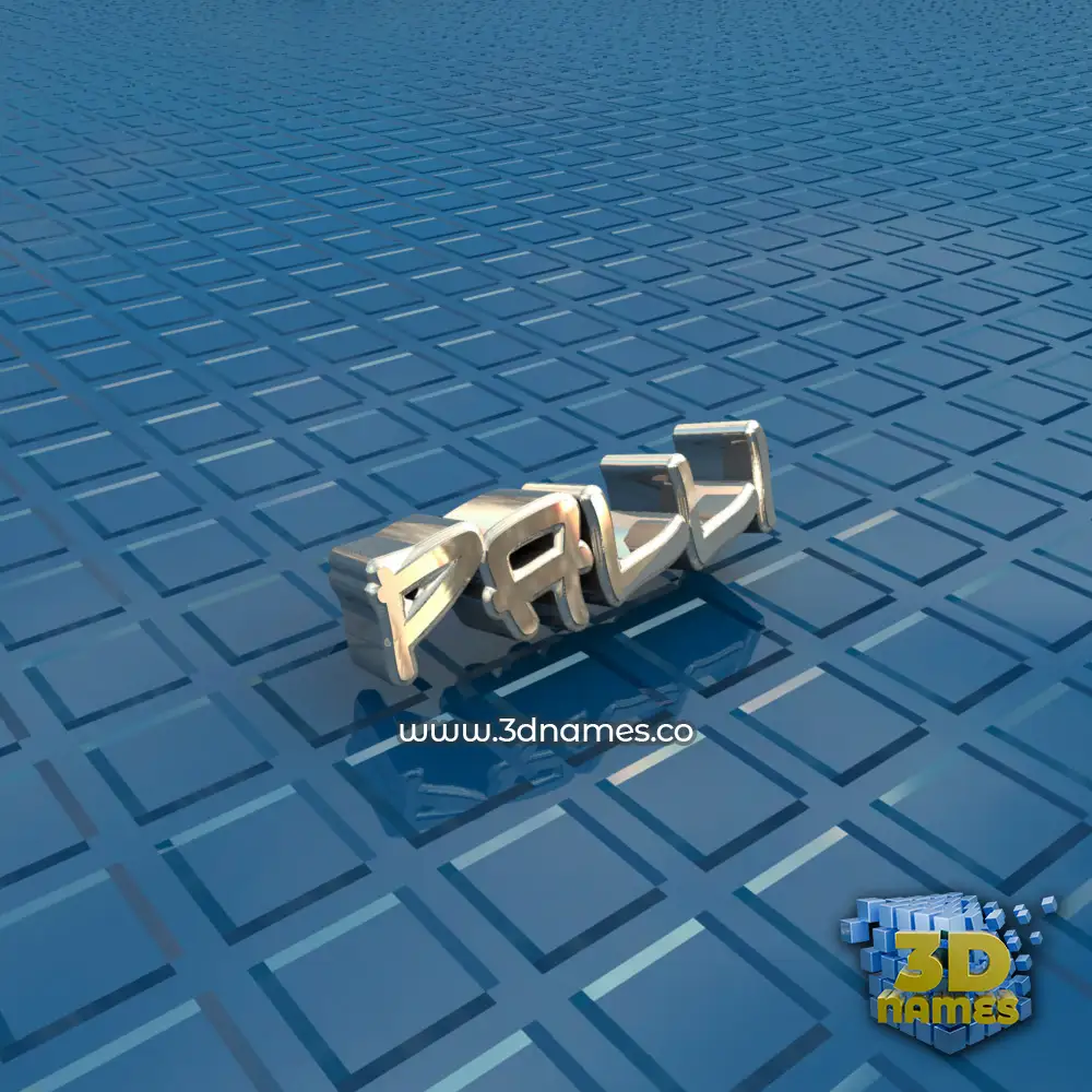 palli in Blue Bling style - 3D name wallpaper