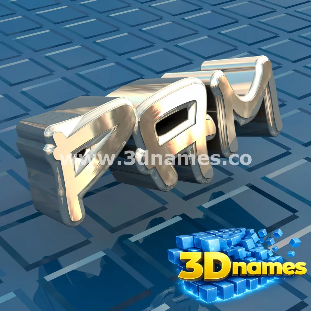 pam in Blue Bling style - 3D name wallpaper