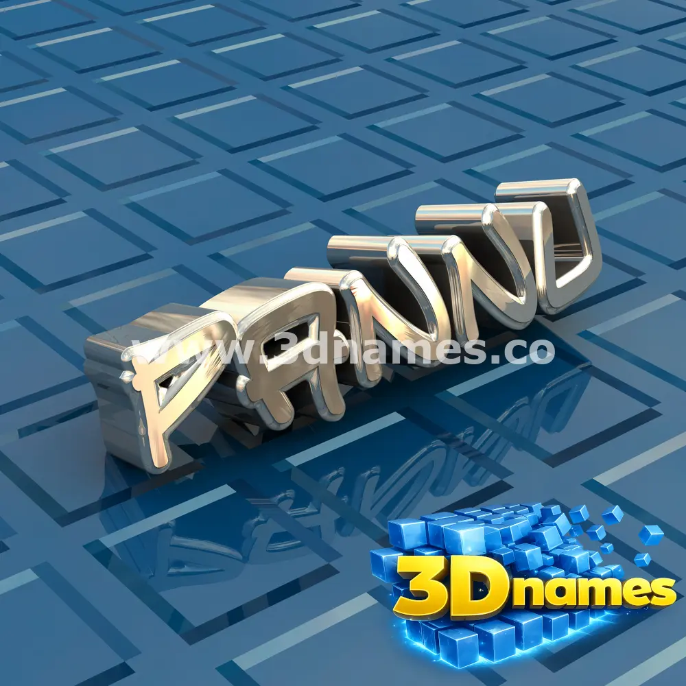 pannu in Blue Bling style - 3D name wallpaper