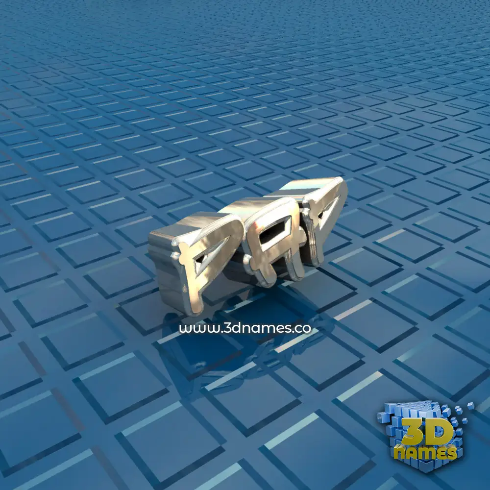pap in Blue Bling style - 3D name wallpaper