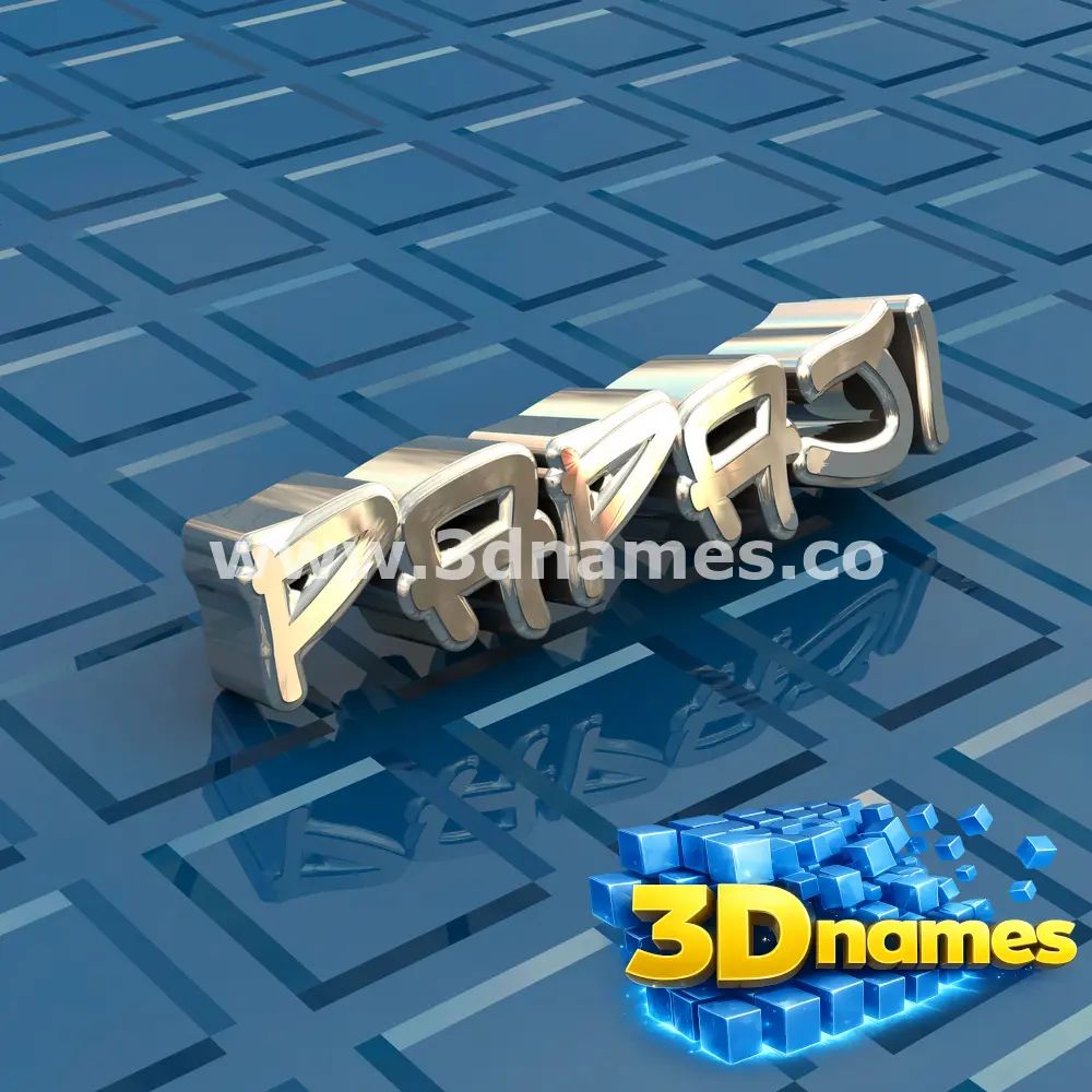 papaji in Blue Bling style - 3D name wallpaper