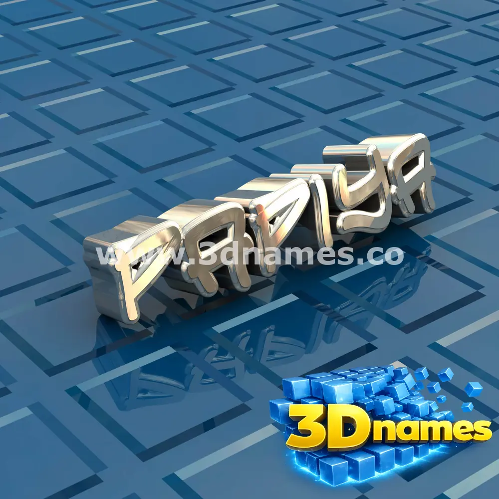 papiya in Blue Bling style - 3D name wallpaper