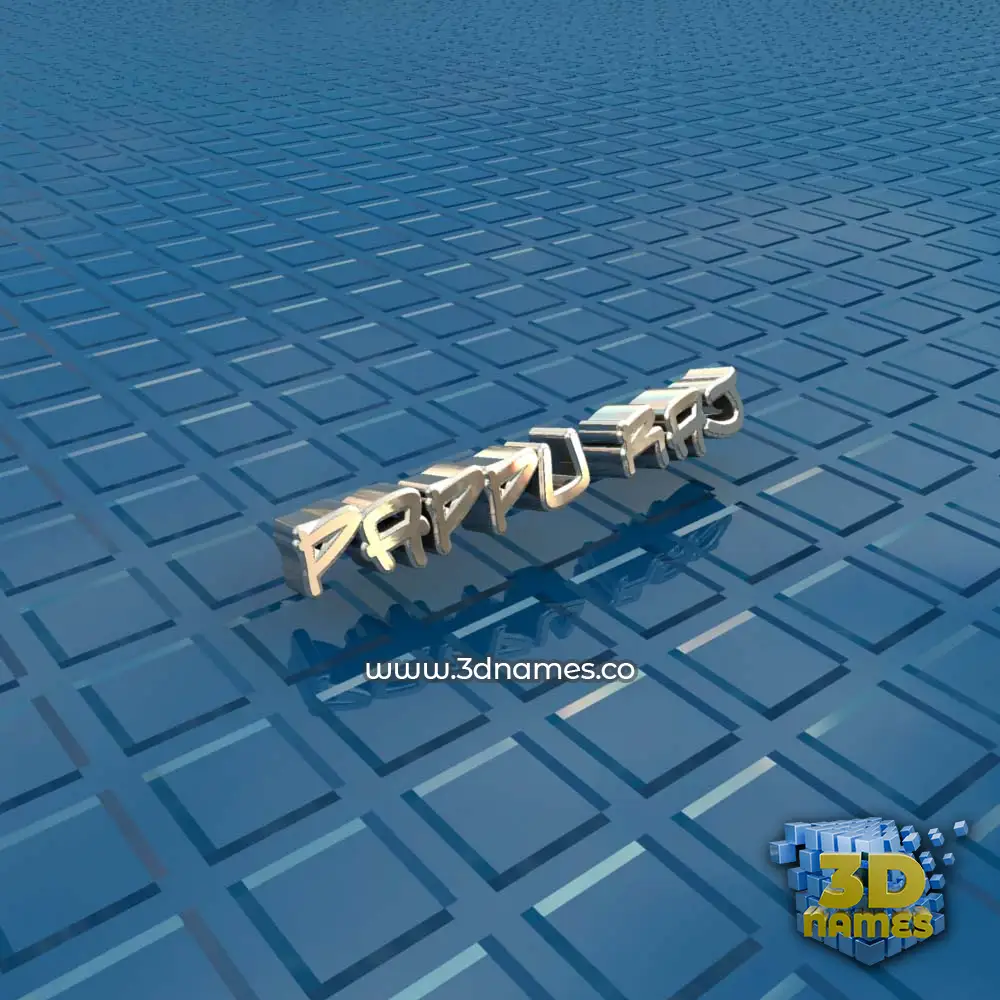 pappu raj in Blue Bling style - 3D name wallpaper