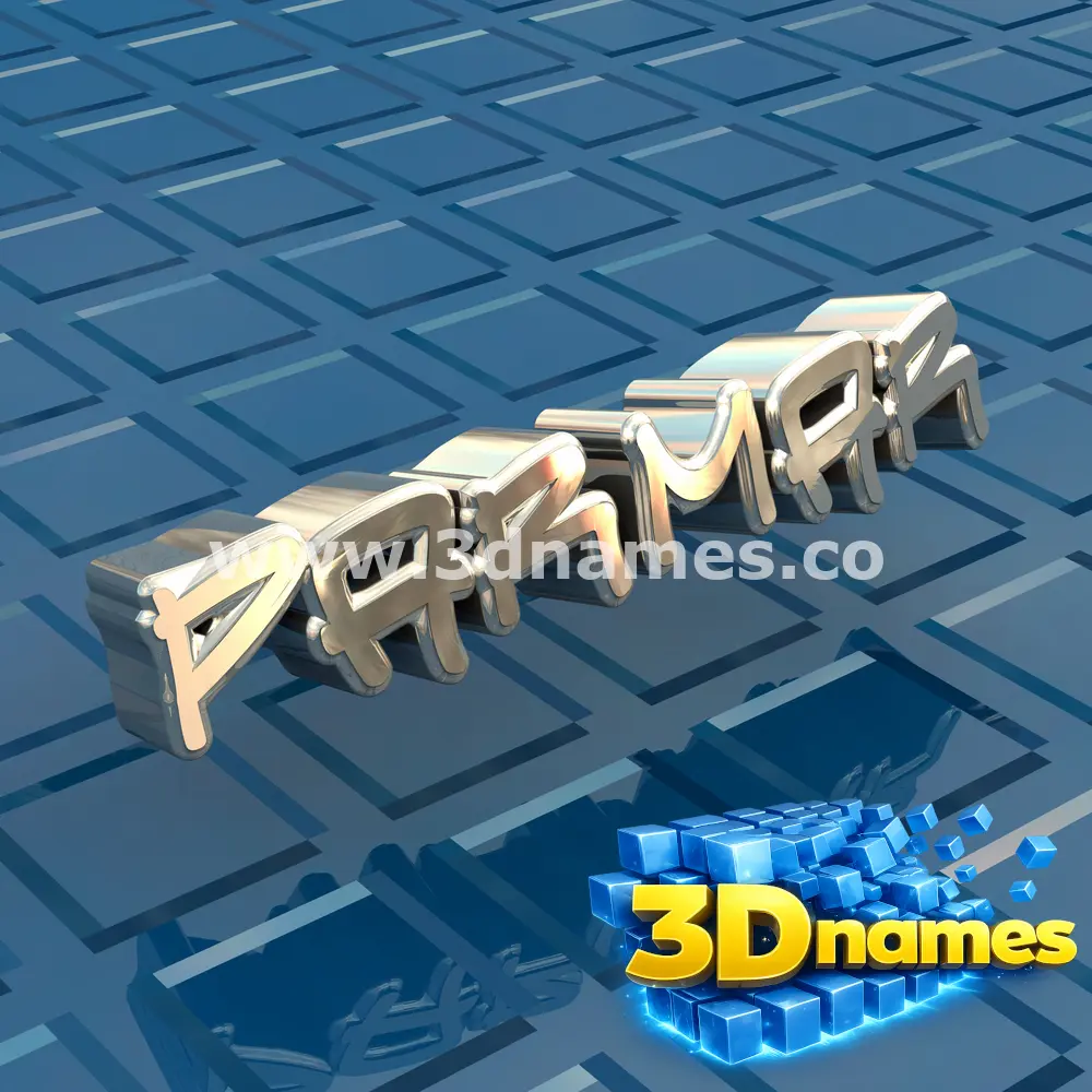 parmar in Blue Bling style - 3D name wallpaper