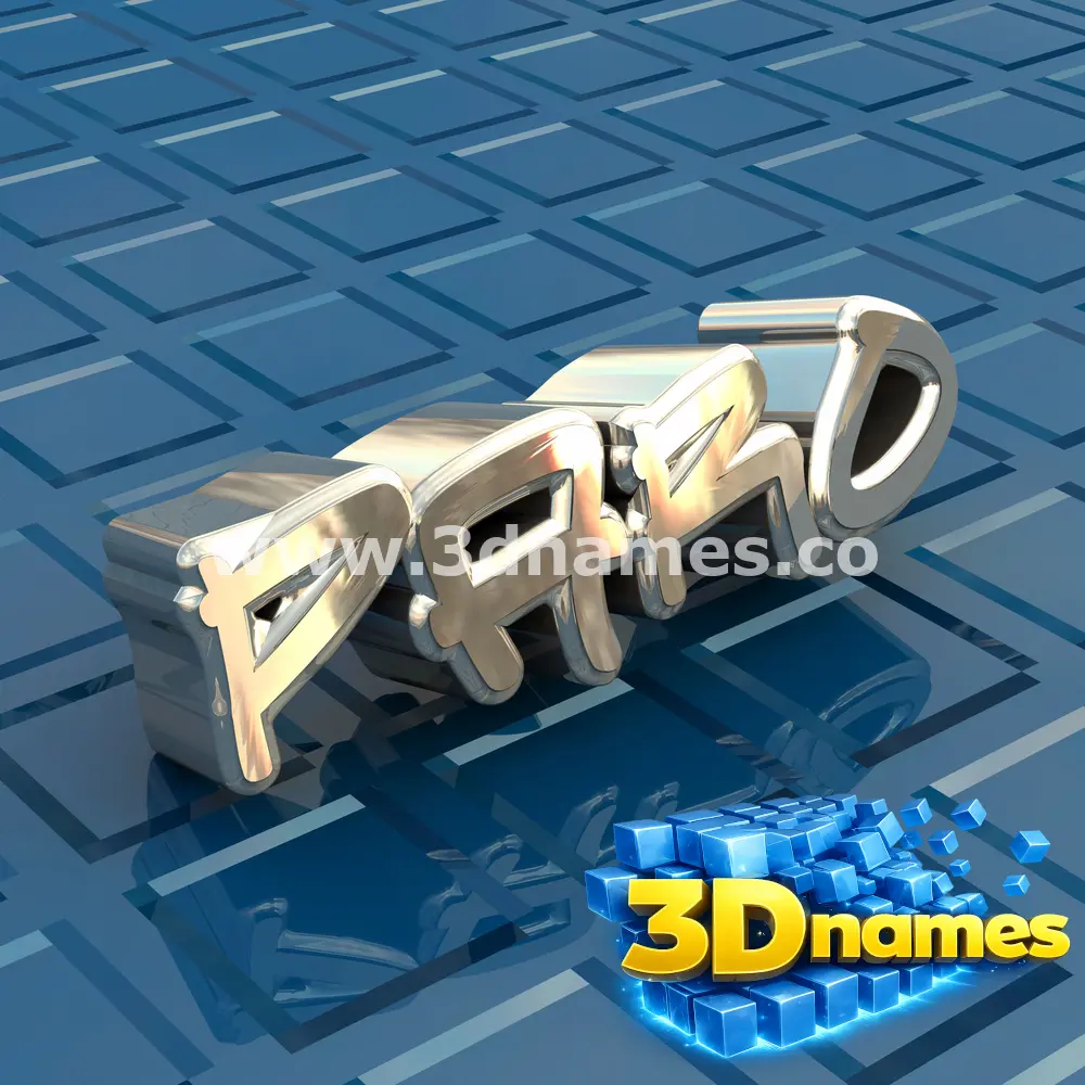 paro in Blue Bling style - 3D name wallpaper