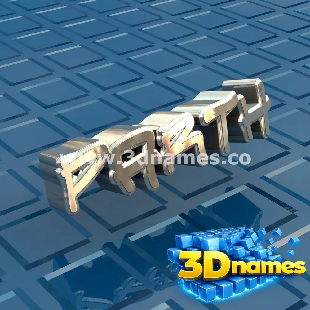 parth in Blue Bling style - 3D name wallpaper