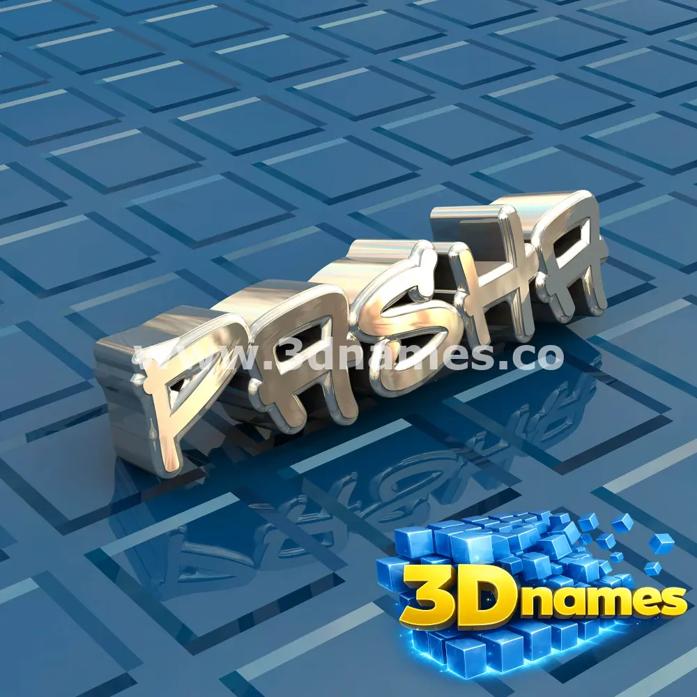 pasha in Blue Bling style - 3D name wallpaper