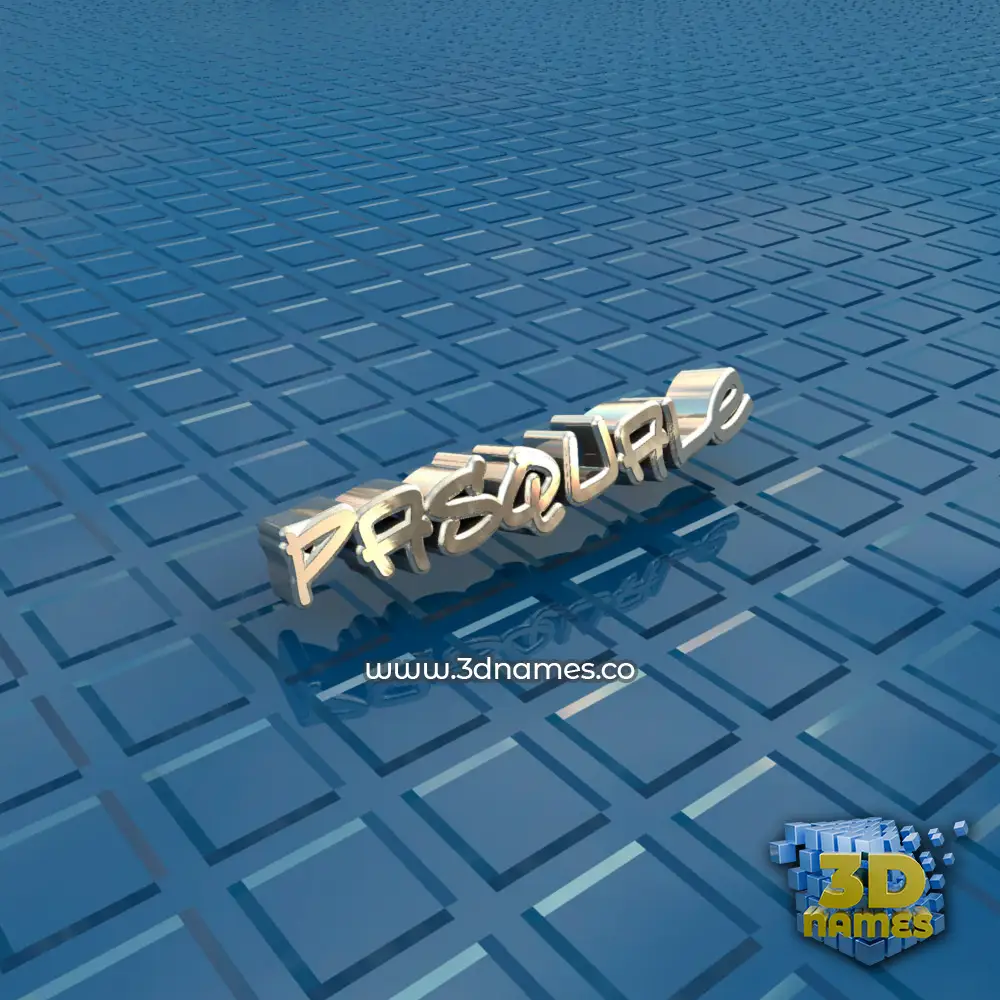 pasquale in Blue Bling style - 3D name wallpaper