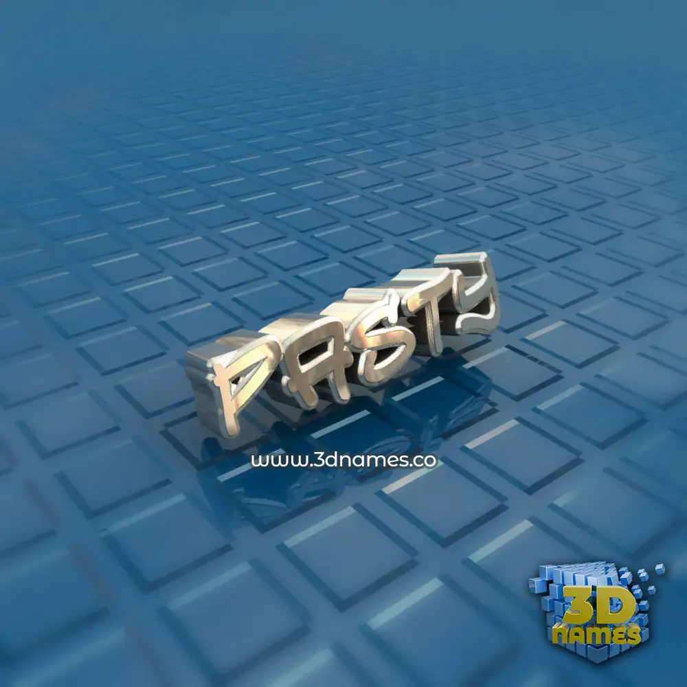 pasty in Blue Bling style - 3D name wallpaper