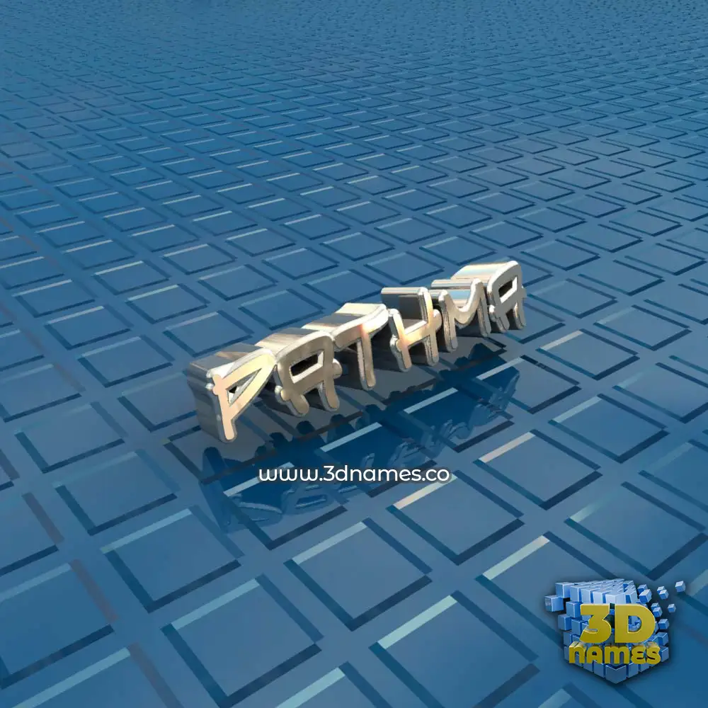 pathma in Blue Bling style - 3D name wallpaper