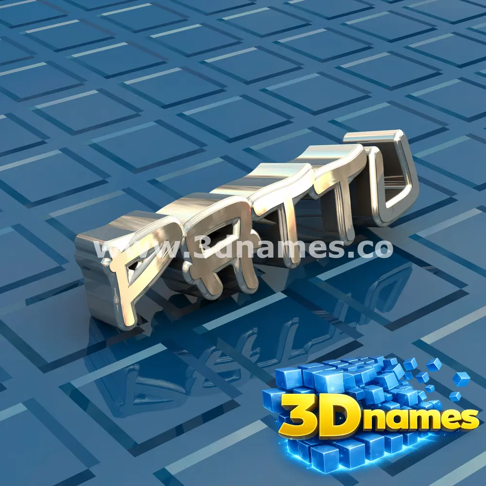 pattu in Blue Bling style - 3D name wallpaper