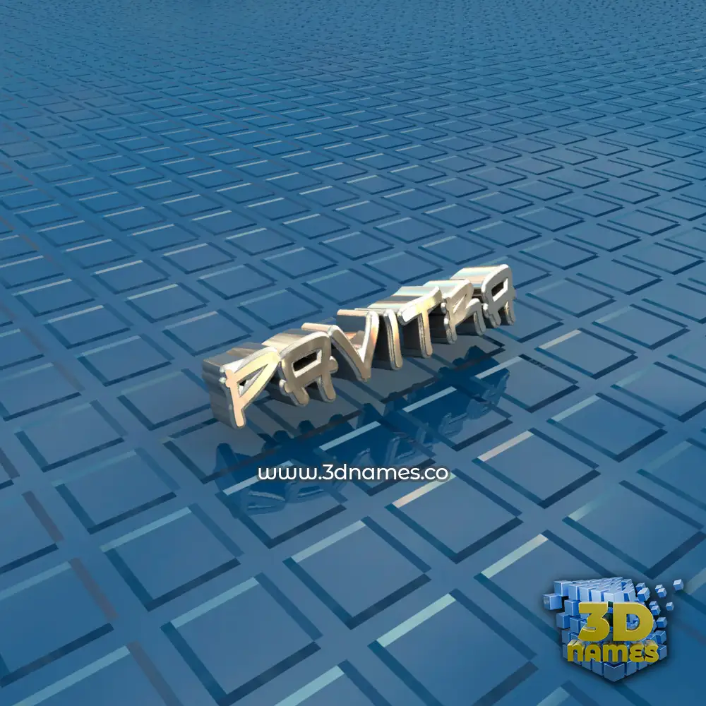pavitra in Blue Bling style - 3D name wallpaper