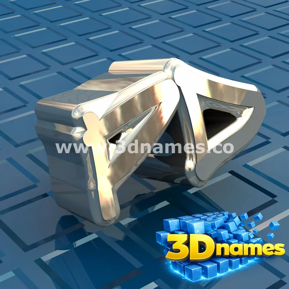 pd in Blue Bling style - 3D name wallpaper