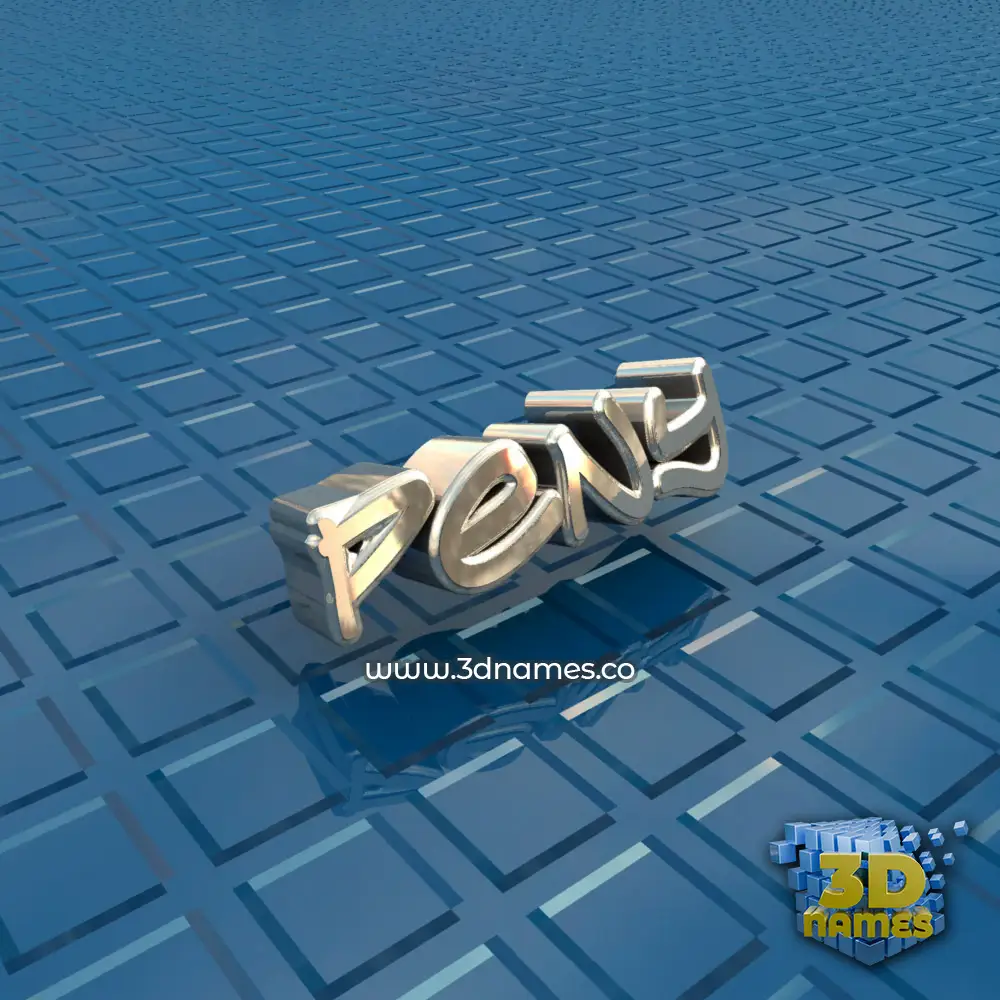 peny in Blue Bling style - 3D name wallpaper