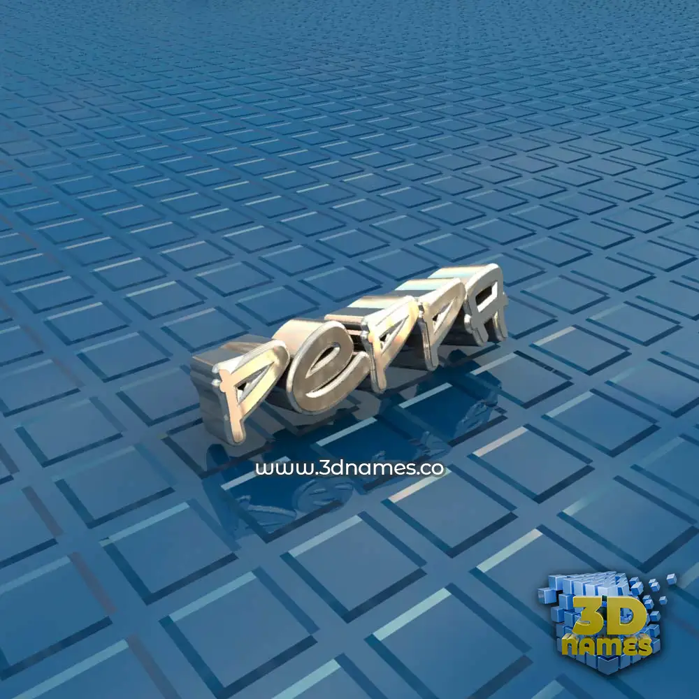 peppa in Blue Bling style - 3D name wallpaper